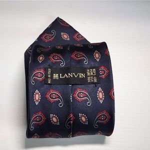 Lanvin Paisley Pure Silk Tie